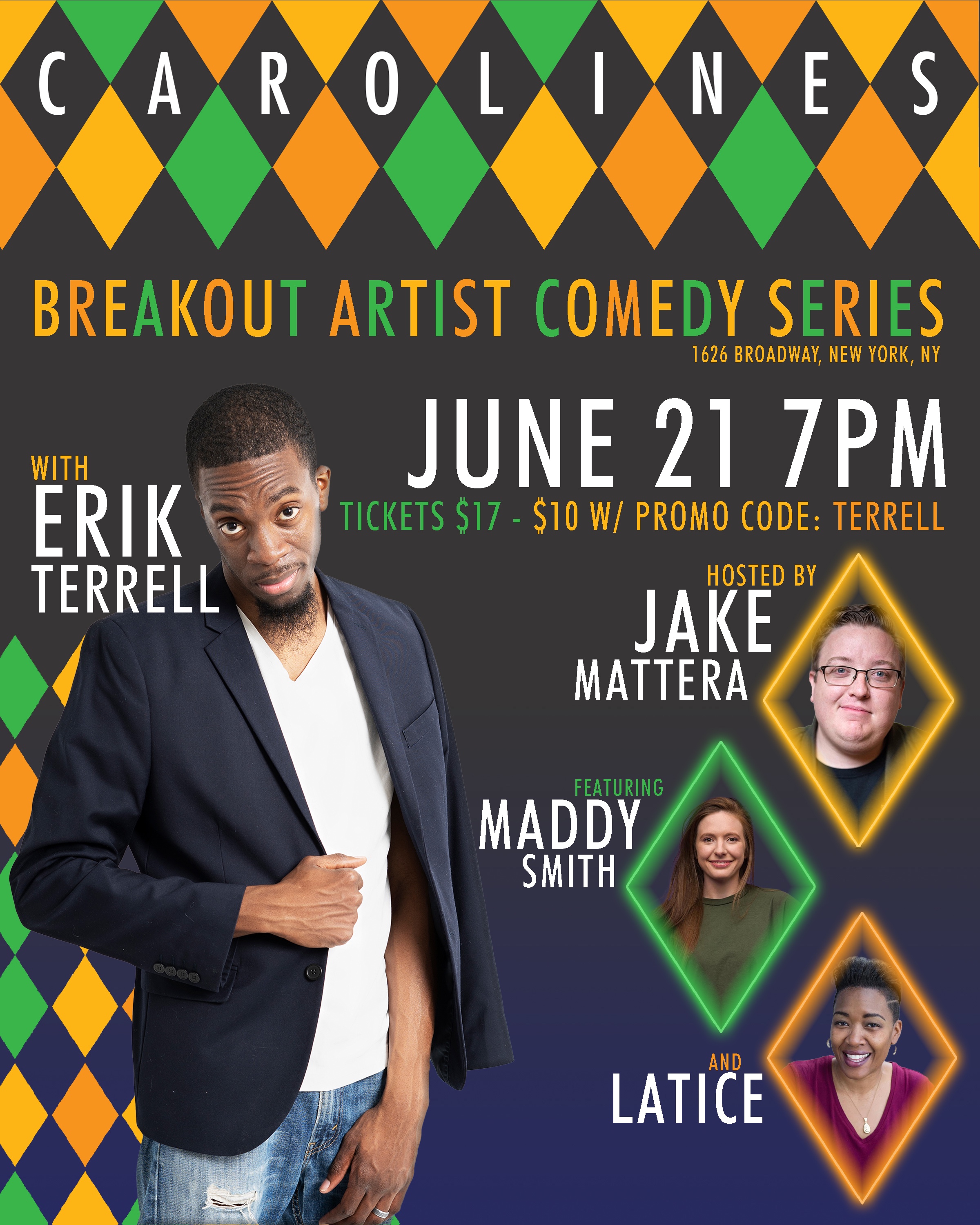 erik terrell carolines poster